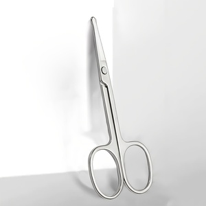 Professional Nose Hair <b>Scissors</b> German Stainless Steel Safety Tip Facial Hair Eyebrow <b>Mustache</b> Trimming Grooming Beauty Tool - Product Image 5
