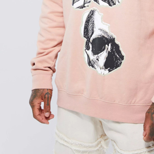 Sudadera de Felpa de Manga Larga 100% Algodón, Corte Regular, Personalizada con Logotipo Bordado o Serigrafiado OEM/ODM - Product Image 3