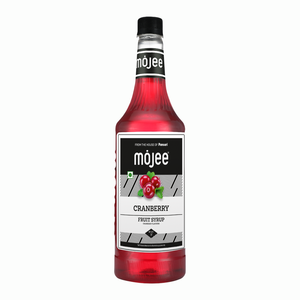 Mojee Cranberry Syrup 1000 ML Tangy Berry Flavor in Bottle No Artificial Flavour for Mocktails Coolers & <b>Beverages</b> - Product Image 1
