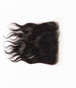 Lace <b>Front</b> <b>Wig</b> Indian Hair Medium Length Virgin Hair Natural Black Transparent Lace for Base Baby Hair 130% Density - Product Image 2