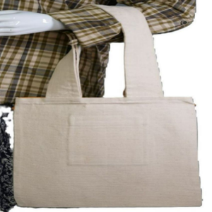 Bolso Tote Mini de Algodón 100% de Alta Calidad para Mujer, Venta al por Mayor de Fábrica, con Botón de Perlas, Cierre de Cremallera y Correa Ajustable Multiusos - Product Image 3