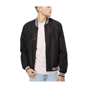 Chaqueta Bomber Ligera Personalizada de Tela de Poliéster con Cierre de Cremallera, Chaqueta Impermeable de Alta Calidad al por Mayor - Product Image 5