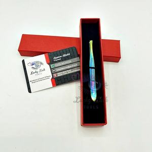 Pinzas de Cejas de Acero Inoxidable Sostenible de Alta Calidad, con Logotipo Personalizado, Nuevo Estilo Elegante, Punta Inclinada Multi-Plateada, Herramienta de Belleza - Product Image 6