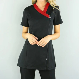 Uniformes de Enfermera para Spa y Salón de Belleza, Conjuntos de Túnicas y Blusas Elegantes y Modernas con Logotipo Personalizado, Elásticas y Suaves para Mujer - Product Image 4