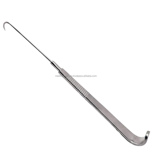 Crochet de trachéotomie réutilisable en acier inoxydable 15 cm à pointe acérée, instruments chirurgicaux ORL certifiés CE par Med Innovations - Product Image 1