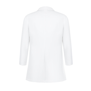 Blouse de laboratoire médicale haut de gamme en tissu tissé Spandex/Coton, uniforme d'hôpital pour médecins et infirmières, personnalisation OEM, blouses blanches - Product Image 3
