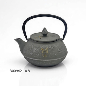 Théière en fonte décorative de qualité alimentaire, résistante à la chaleur, non toxique, finition émaillée, style japonais, 1200 ml, référence 3009421-0.8, vente chaude - Product Image 1