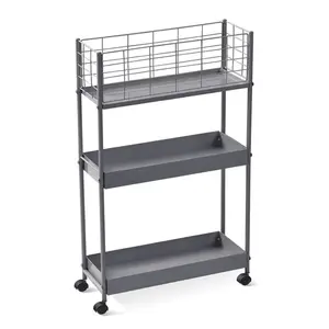 Carrito de bar moderno hecho a mano de metal decorativo con ruedas, carrito de servicio de cocina de metal de lujo hecho a mano, carrito rodante plateado - Product Image 1