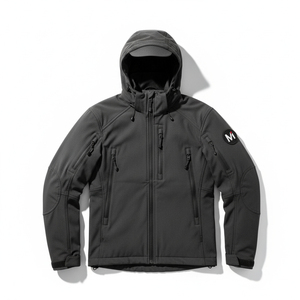 Rugged Terrain Hunting <b>Jacket</b> Abrasion Resistant <b>Camo</b> Fabric Hooded Windproof Shell For Mountain And Forest Environments - Product Image 1