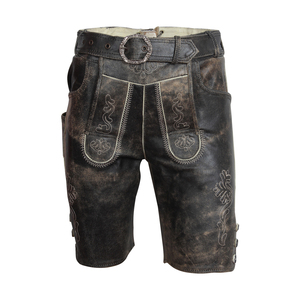 กางเกงหนังกลับแท้สำหรับผู้ชาย สไตล์เยอรมัน สำหรับงานเทศกาลอ็อกโทเบอร์เฟสต์ - Product Image 1