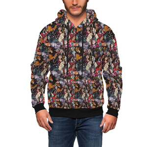 Sweat à capuche zippé pour homme à manches longues, personnalisable, style streetwear, avec impression par sublimation sur tissu polaire confortable - Product Image 5