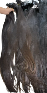 32 Inch Premium Raw Indian Straight Hair Bundle Extra Long Natural Black Single Drawn <b>Human</b> Hair Weft - Product Image 1