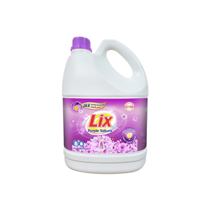 Lix Purple Sakura Laundry Detergent 4L Long Lasting Floral Fragrance Whitening Stain Remover Liquid <b>Machine</b> Wash for Apparel - Product Image 3