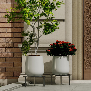 Soporte de Metal Negro para Plantas, Soporte Elevado para Macetas de Interior y Exterior, Exhibidor Decorativo para Jardín - Product Image 6