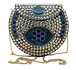Bolso de Mano de Metal con Cadena Decorativa, Estilo Bohemio, de Alta Calidad al Mejor Precio, para Mujer, para Bodas - Product Image 6