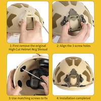 Support de casque tactique NVG modulaire avec housse élastique pour caméra sportive factice NVG, accessoires de casque en aluminium