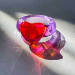 Handmade <b>Resin</b> <b>Ring</b> for Women, Colorful Artistic Epoxy <b>Resin</b> Jewelry, Unique Fashion <b>Ring</b> for Casual Wear, Parties, Festivals - Product Image 2