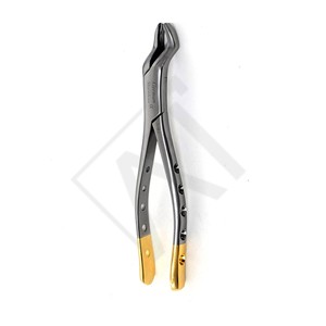 Forceps d'extraction dentaire plaqué or de qualité supérieure pour molaires supérieures droites, pinces d'extraction en acier inoxydable, instruments chirurgicaux buccaux - Product Image 1
