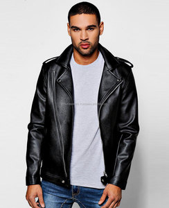 Best Quality Leather Motorcycle Jacket Fashionable Leather Jacket Men Custom Sheepskin Genuine Leather Jacket - Product Image 1