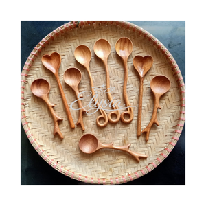 Juego de espátulas de cocina con forma de pez, hechas a mano, de madera natural, para restaurante, hotel, hogar, accesorios de cocina, regalo - Product Image 6