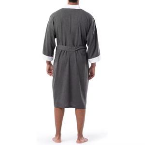 Bata de Baño para Hombre de Franela de Secado Rápido y Transpirable, Servicio OEM, Logotipo Personalizable, Mangas Largas, Bolsillos, Cómoda y de Alta Calidad - Product Image 2