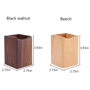 ที่ใส่ปากกาและดินสอแบบตั้งโต๊ะไม้ ดีไซน์มินิมอลน่ารักสวยงาม งานฝีมือธรรมชาติ - Product Image 5