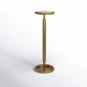 Mesa de Cóctel de Aluminio Elegante de Alta Calidad, Muebles de Primera Calidad, Mesa Auxiliar Metálica para el Hogar, Hotel, Vino y Bebidas, Latón - Product Image 4