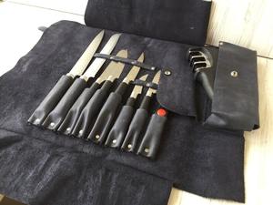 Étui de transport de luxe en cuir véritable durable, anti-odeur, pour couteaux de chef, sac de voyage, étui pour ustensiles de cuisine LSKR-0112 - Product Image 2