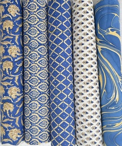 Premium Block Printed <b>Handmade</b> <b>Paper</b> Sheets crafted by artisans for stationery packaging crafts and gifting - Product Image 3