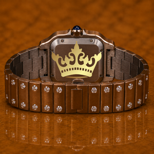 Men's Luxury Moissanite Watch with Brilliant Stone Setting Design - Product Image 4