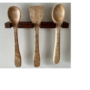 Eco-Friendly Natural Wood Long Handle <b>Soup</b> <b>Spoon</b> Set Handcrafted Heat Resistant Stirring Tasting <b>Spoons</b> for Kitchen Cooking - Product Image 3