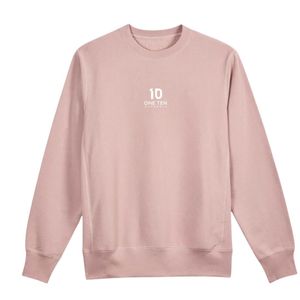 เสื้อสเวตเชิ้ตคอกลมสีชมพูอมเทา ผ้าฝ้ายพรีเมียม แขนยาว สวมใส่สบาย เหมาะสำหรับทุกวัน - Product Image 1