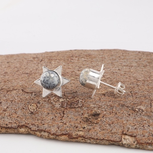 Fashionable Designer Handmade 2026 White Dendrite <b>Opal</b> <b>Earring</b> Jewellery In 925 Sterling Plated Jewellery For Women And Girls - Product Image 2