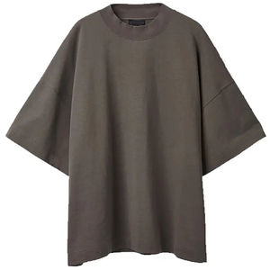 T-shirts pour hommes surdimensionnés à manches courtes et épaules tombantes, style unique, 300 g/m², col rond, coupe ample, dernière conception personnalisée, vente en gros - Product Image 3