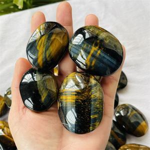 Venta al por Mayor de Grava de Cristal de Ojo de Tigre Azul de Calidad, Piedra Natural de Reiki, Piedra de Ojo de Tigre Azul Pulida para Sanación y Belleza - Product Image 5