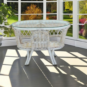 Table basse en rotin Type AMORA pour meubles de maison pour meubles de salle à manger bois vieilli moderne - Product Image 3