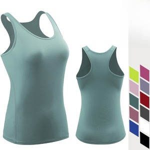 Chaleco deportivo transpirable de secado rápido para mujer, top deportivo informal con espalda cruzada, camiseta sin mangas para gimnasio y fitness. - Product Image 6