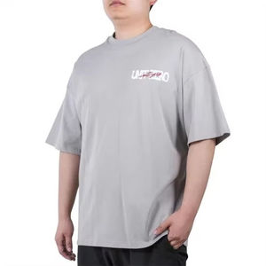 เสื้อยืดคอกลมผู้ชายแบบสบายๆ สั่งทำโลโก้ได้ ขายส่ง ผ้าฝ้าย 100% แขนสั้น พิมพ์ลาย คุณภาพสูง ป้องกันขนร่วง ผลิตอย่างดี - Product Image 3