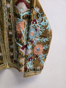 Olive Green Luxurious Embroidered Knitted Suzani Quilted Jacket With-Pocket Gift Bohemian <b>Women</b> Autumn Festival <b>Coat</b> Quick Dry - Product Image 5