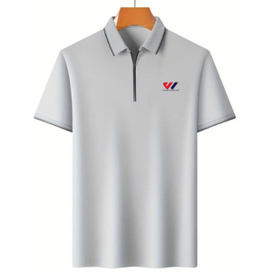 Polo de Manga Corta para Hombre, Tejido, Casual, con Cuello de Botones, Logotipo Bordado, Servicio OEM Personalizado, Calidad Premium, Cómodo - Product Image 2