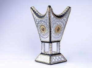 Brûleur à Bakhoor en bois de qualité supérieure, doré antique, porte-encens arabe pour la maison et les cadeaux - Product Image 4