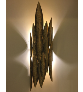 Lámpara de Pared con Acabado Dorado, Aplique de Pared de Hierro Contemporáneo con Acabado Dorado para Sala de Estar, Tamaño Personalizable, Iluminación Decorativa para el Hogar - Product Image 6