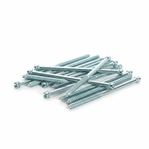 Tornillos para Madera PDC de Doble Rosca Métrica/Pulgada M6-M12, Cabeza Ranurada, Rosca Parcial, Clase 4.8 y 6.8, Acero al Carbono Zincado DIN - Product Image 1