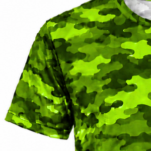 T-shirt décontracté d'été pour homme en jersey vert uni 100 % coton à manches courtes et col rond, style streetwear, personnalisable - Product Image 4