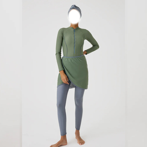 Maillots de bain modestes pour femmes, vêtements de bain islamiques, burkinis imperméables, ensemble de burkinis musulmans, maillot de bain islamique coupe ajustée - Product Image 3
