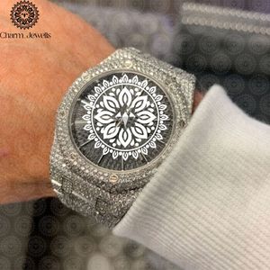 Charm_Jewells Luxury Men Stainless Steel Square <b>Watch</b> 42mm Analog Quartz Sapphire Crystal <b>Diamond</b> Band Fashion - Product Image 1
