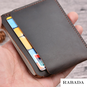 ¡Novedad de 2024! Tarjetero de cuero personalizado para hombre, tarjetero, tarjetero de cuero genuino, tarjetero de cuero Crazy Horse - Product Image 3