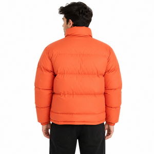 Vestes matelassées personnalisées pour hommes, col montant, hiver, rembourrées, résistantes à l'eau, chaudes, décontractées, pour l'extérieur, OEM, vente en gros - Product Image 3