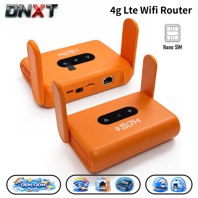 DNXT Sim Card Router WiFi6 300Mbps Wifi Network Router ASR1803 Customized Wifi Router CAT4 USB Type-C 4g Router Usb for Home Use