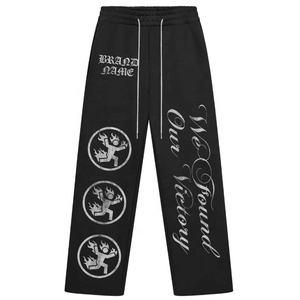 Ensemble de survêtement unisexe en molleton d'hiver avec sweat à capuche et pantalon de jogging imprimé avec le nom de la marque personnalisée, style streetwear Y2K - Product Image 4